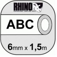 S0718260/18051 DYMO Картридж с термоусадочной трубкой для DYMO RhinoPRO 5000, 6ммx1.5м, черный шрифт/белая лента