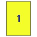 Avery Zweckform L6111-20 Этикетки всепогодные ,210x297мм,полиэстр,L+K,желтые, 20 шт